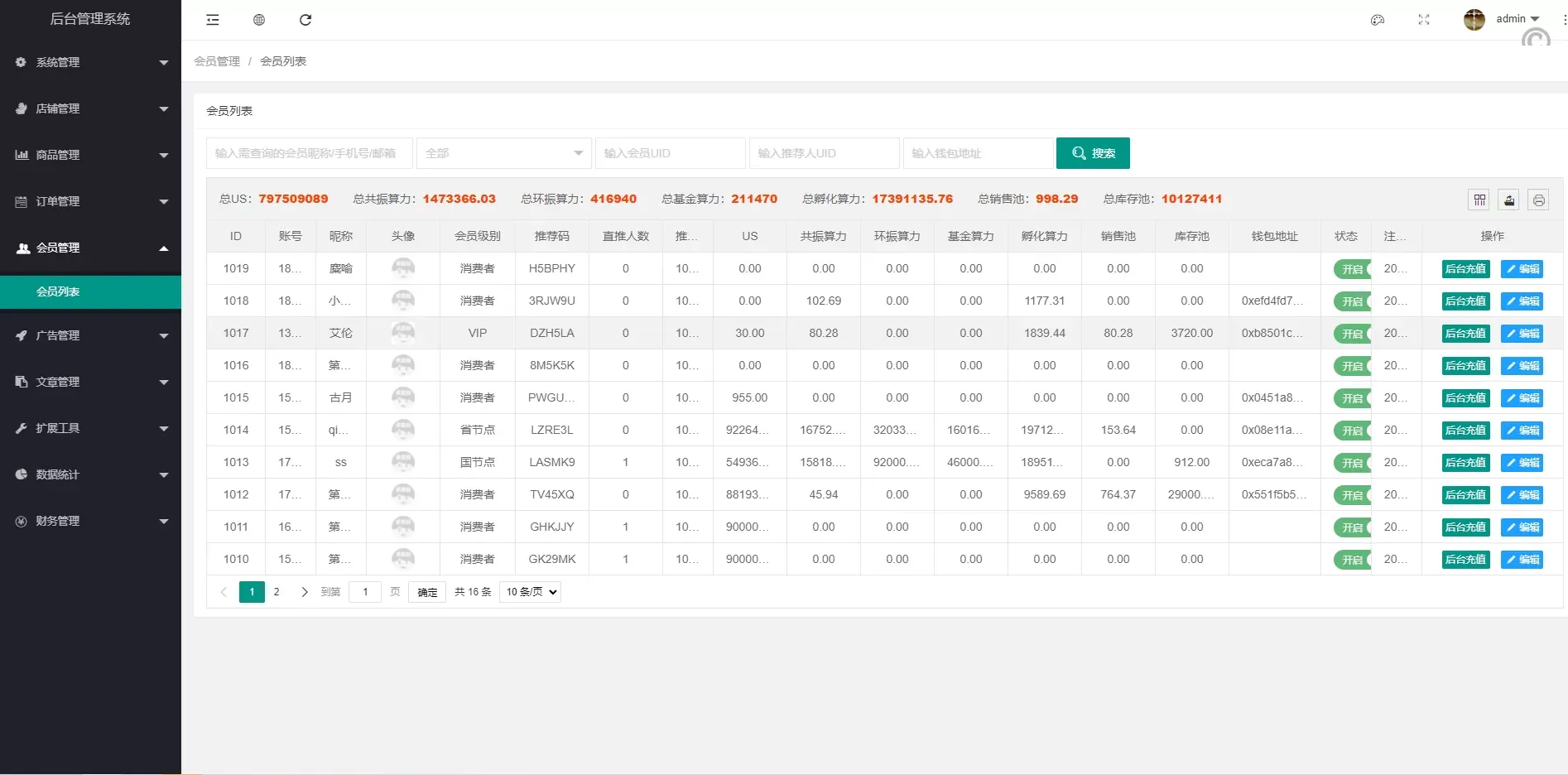 US算力商城系统源码——USDT充值与购物返利平台，智能算力交易